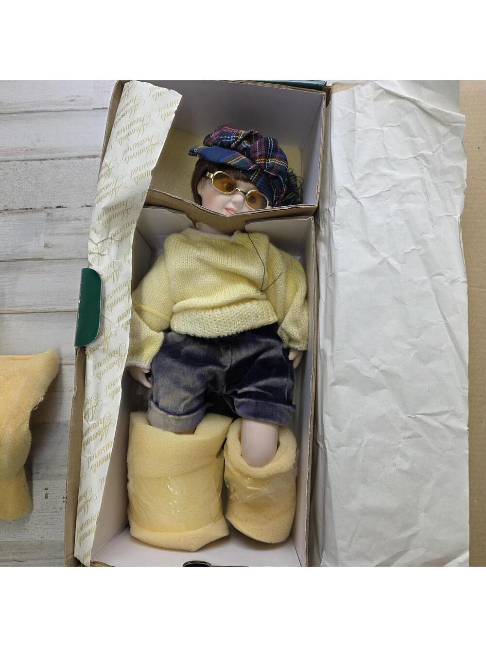 Moments Treasured Vintage Doll w/ Tartan Plaid Hat and Sunglasses - 14" Benjamin